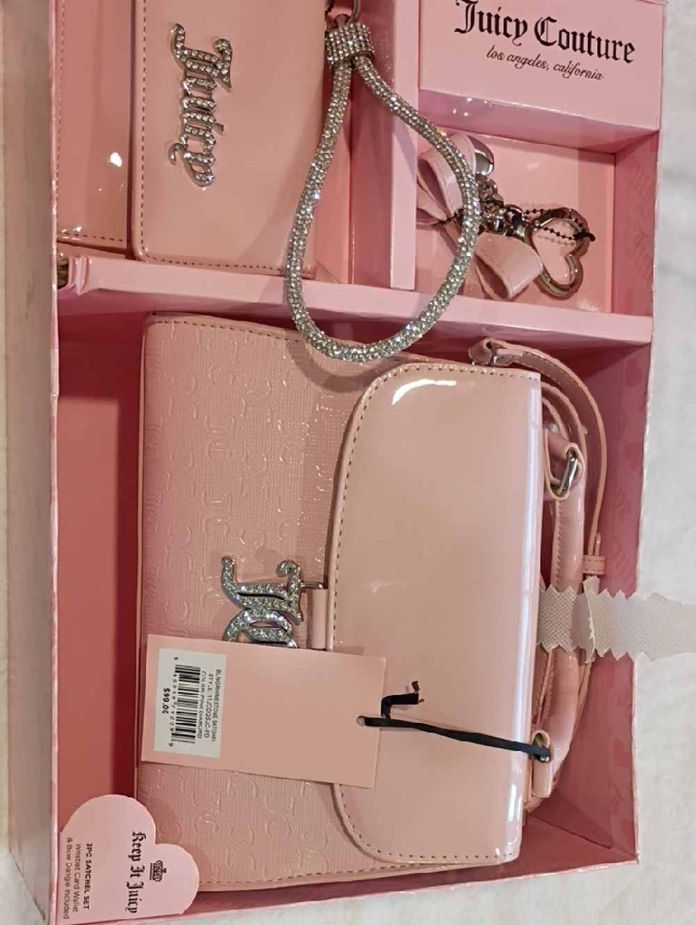 Juicy Couture Blush Pink Mini Handbag Gift Set
